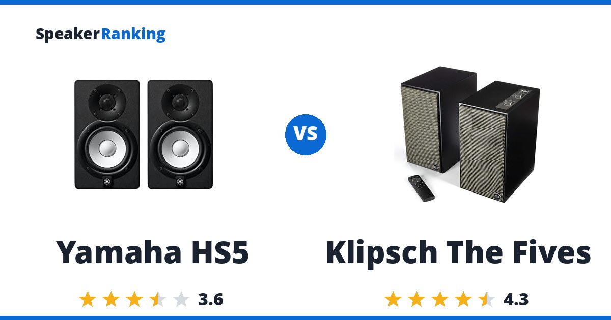 Yamaha HS5 vs Klipsch The Fives