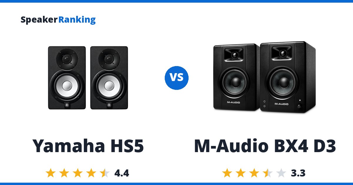 Yamaha HS5 vs M-Audio BX4 D3