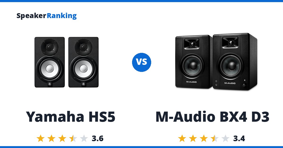 Yamaha HS5 vs M-Audio BX4 D3