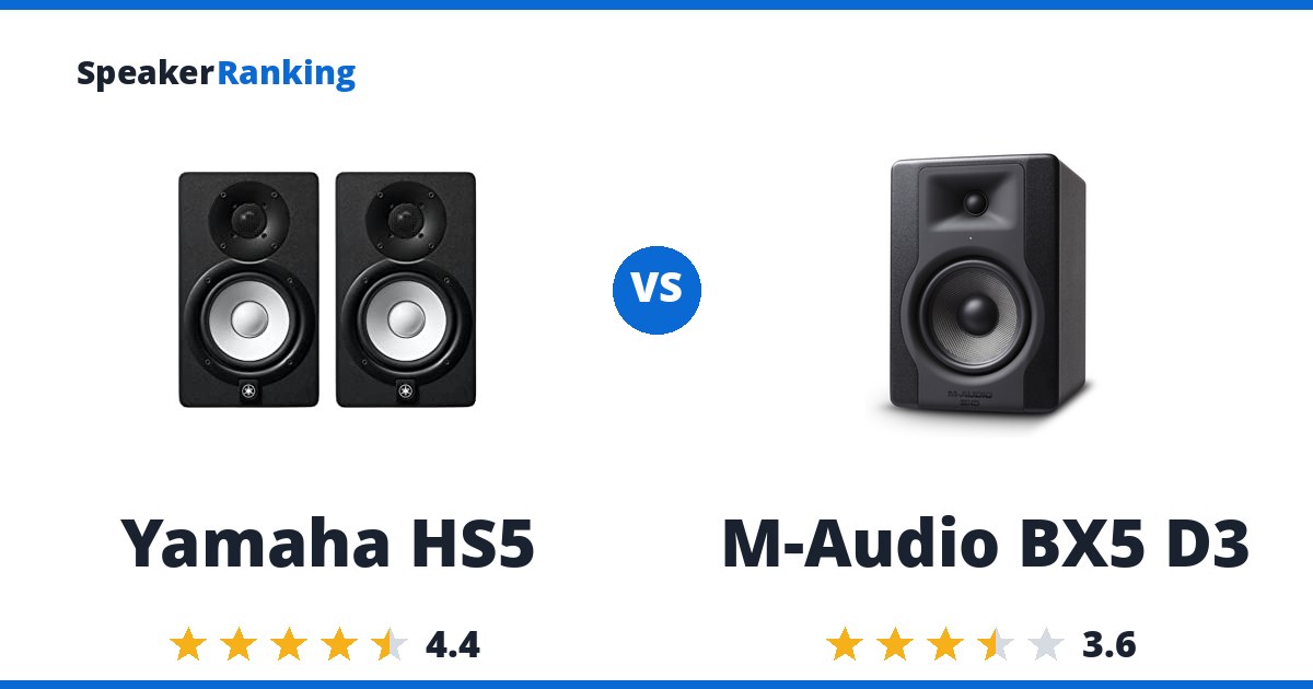 Yamaha HS5 vs M-Audio BX5 D3