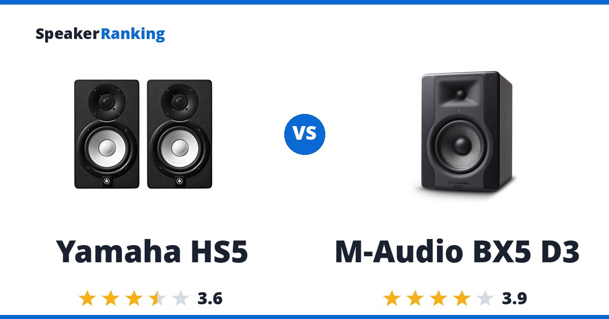 Yamaha HS5 vs M-Audio BX5 D3