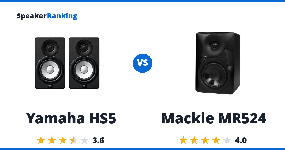 Yamaha HS5 vs Mackie MR524