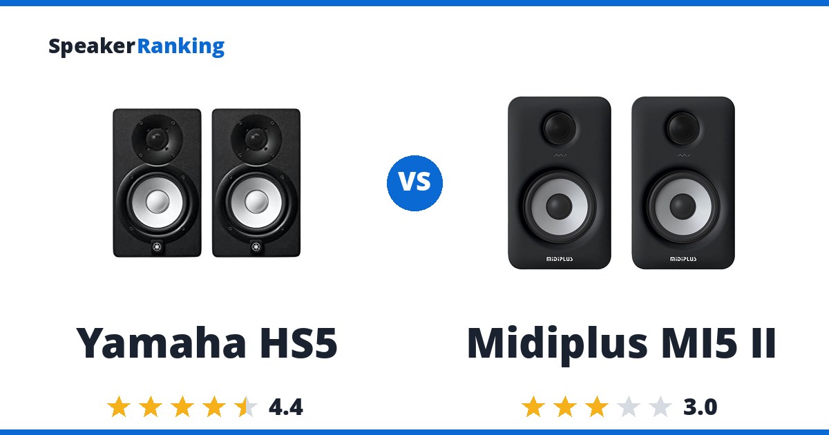 Yamaha HS5 vs Midiplus MI5 II