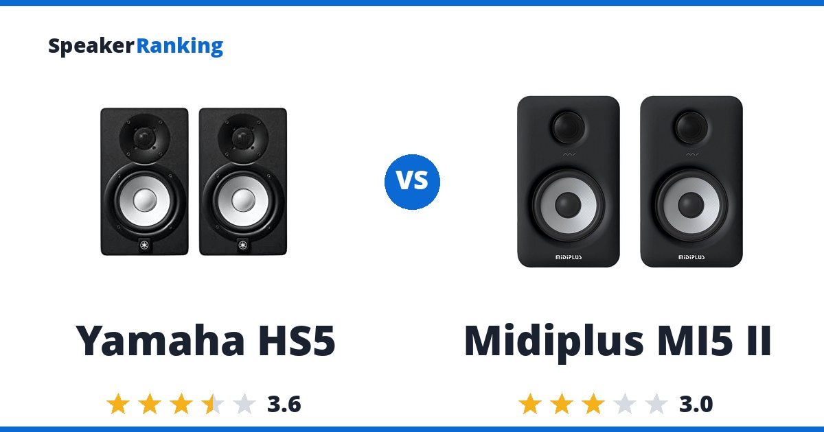 Yamaha HS5 vs Midiplus MI5 II