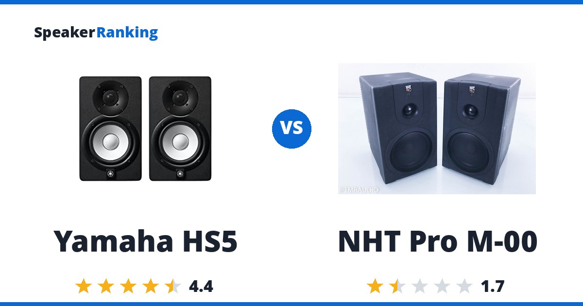 Yamaha HS5 vs NHT Pro M-00