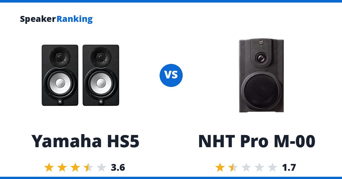 Yamaha HS5 vs NHT Pro M-00