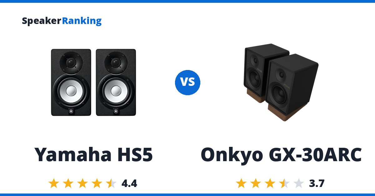 Yamaha HS5 vs Onkyo GX-30ARC