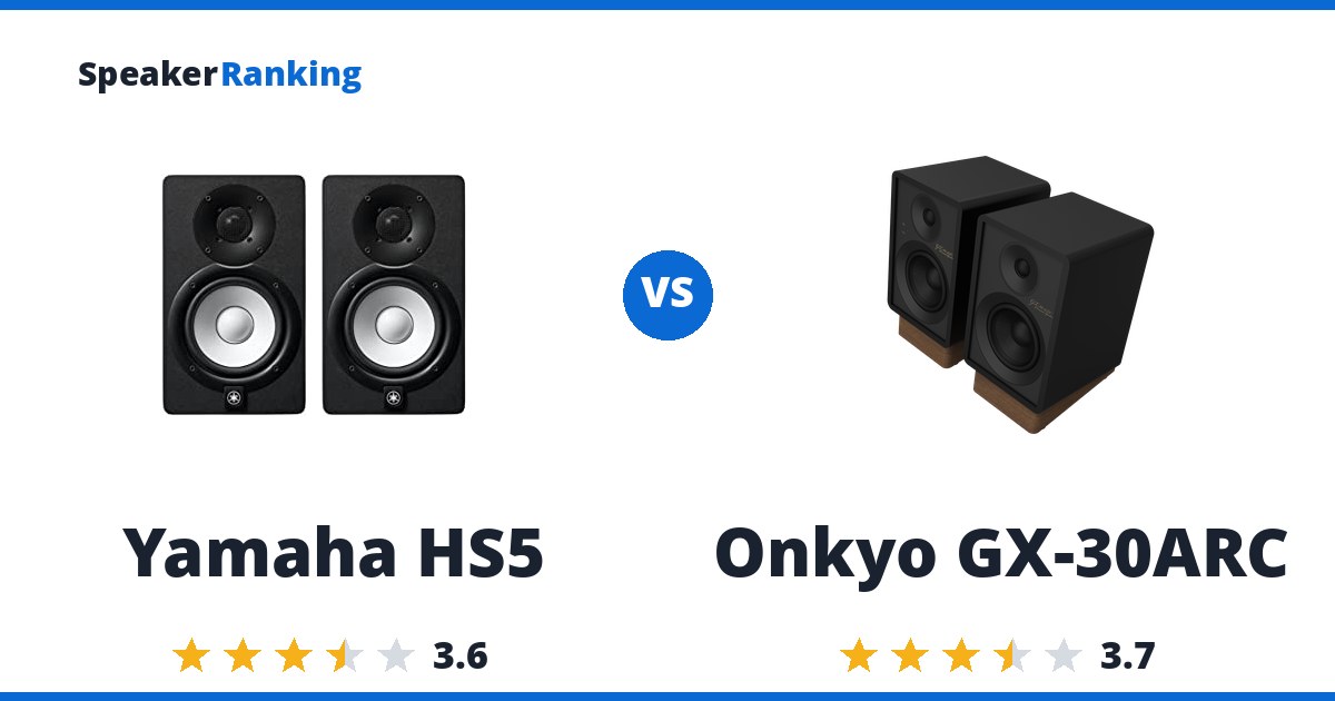 Yamaha HS5 vs Onkyo GX-30ARC