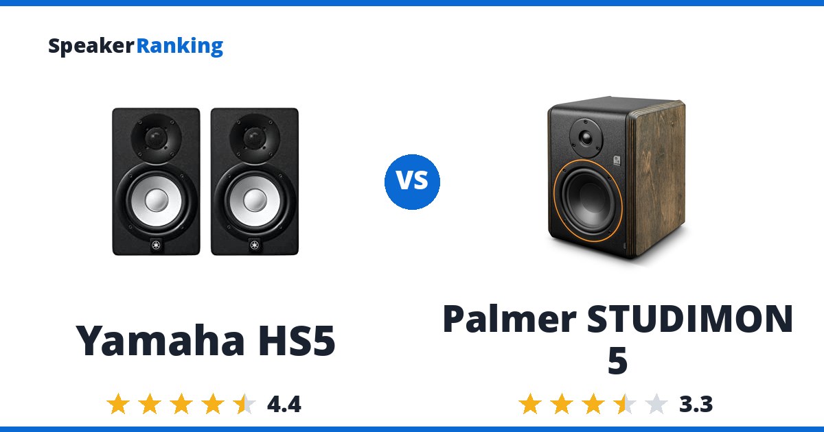 Yamaha HS5 vs Palmer STUDIMON 5