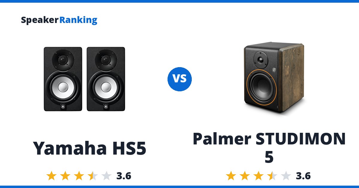 Yamaha HS5 vs Palmer STUDIMON 5