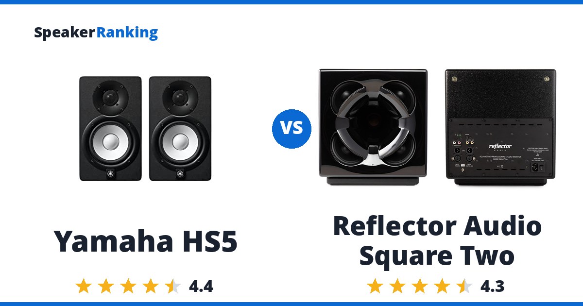 Yamaha HS5 vs Reflector Audio Square Two
