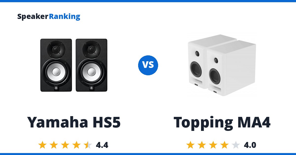 Yamaha HS5 vs Topping MA4