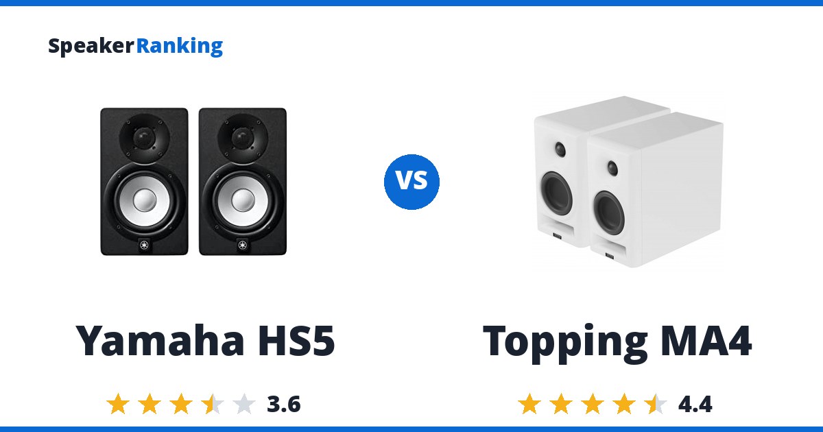 Yamaha HS5 vs Topping MA4