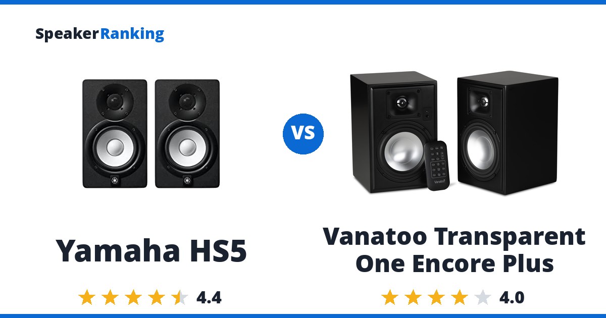 Yamaha HS5 vs Vanatoo Transparent One Encore Plus