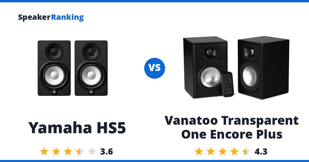 Yamaha HS5 vs Vanatoo Transparent One Encore Plus