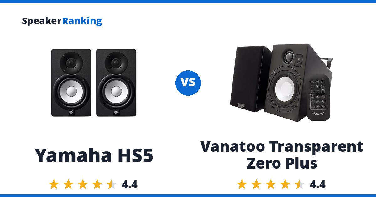 Yamaha HS5 vs Vanatoo Transparent Zero Plus
