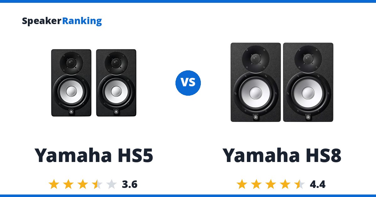 Yamaha HS5 vs Yamaha HS8
