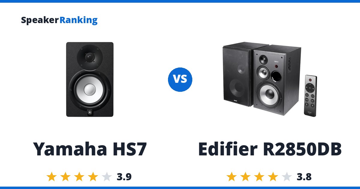 Yamaha HS7 vs Edifier R2850DB