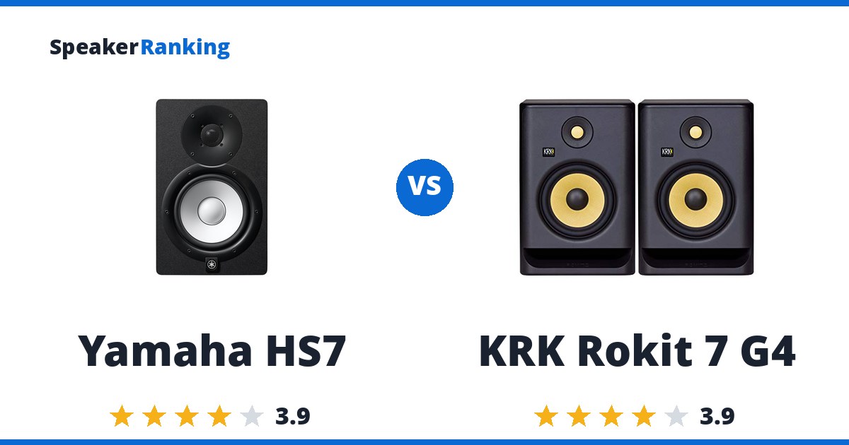 Yamaha HS7 vs KRK Rokit 7 G4
