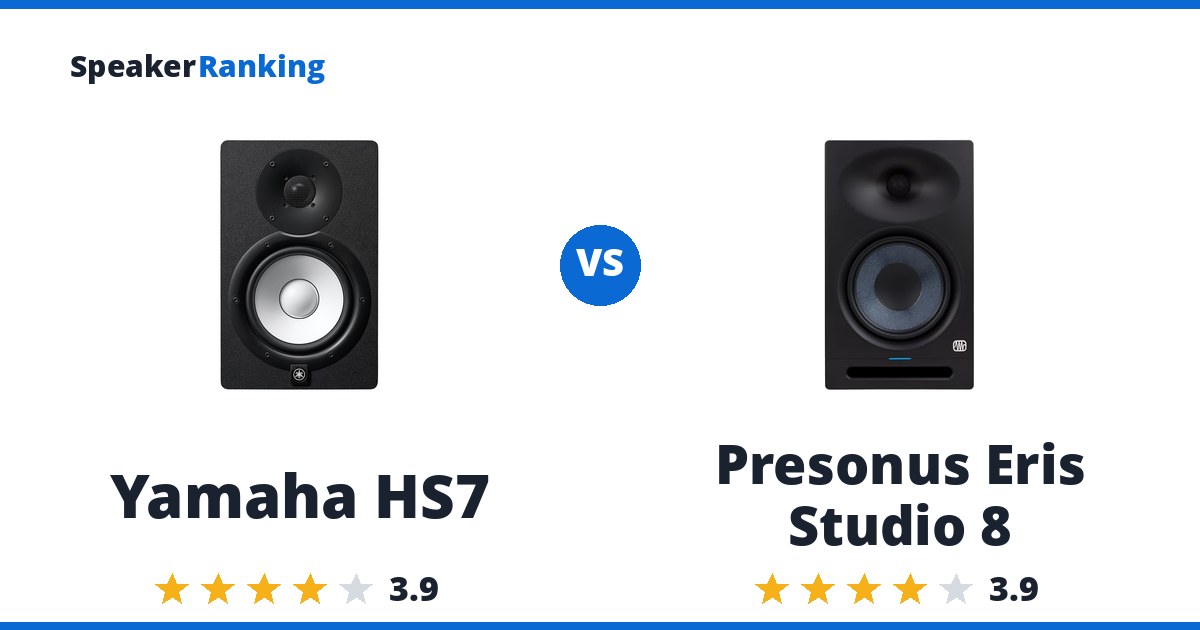 Yamaha HS7 vs Presonus Eris Studio 8