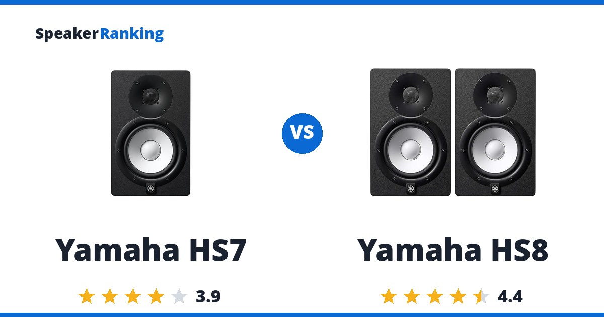 Yamaha HS7 vs Yamaha HS8