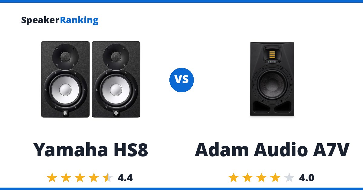 Yamaha HS8 vs Adam Audio A7V
