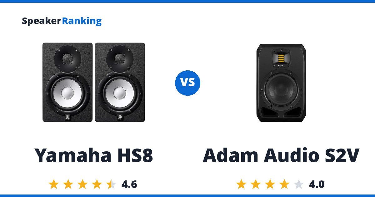 Yamaha HS8 vs Adam Audio S2V