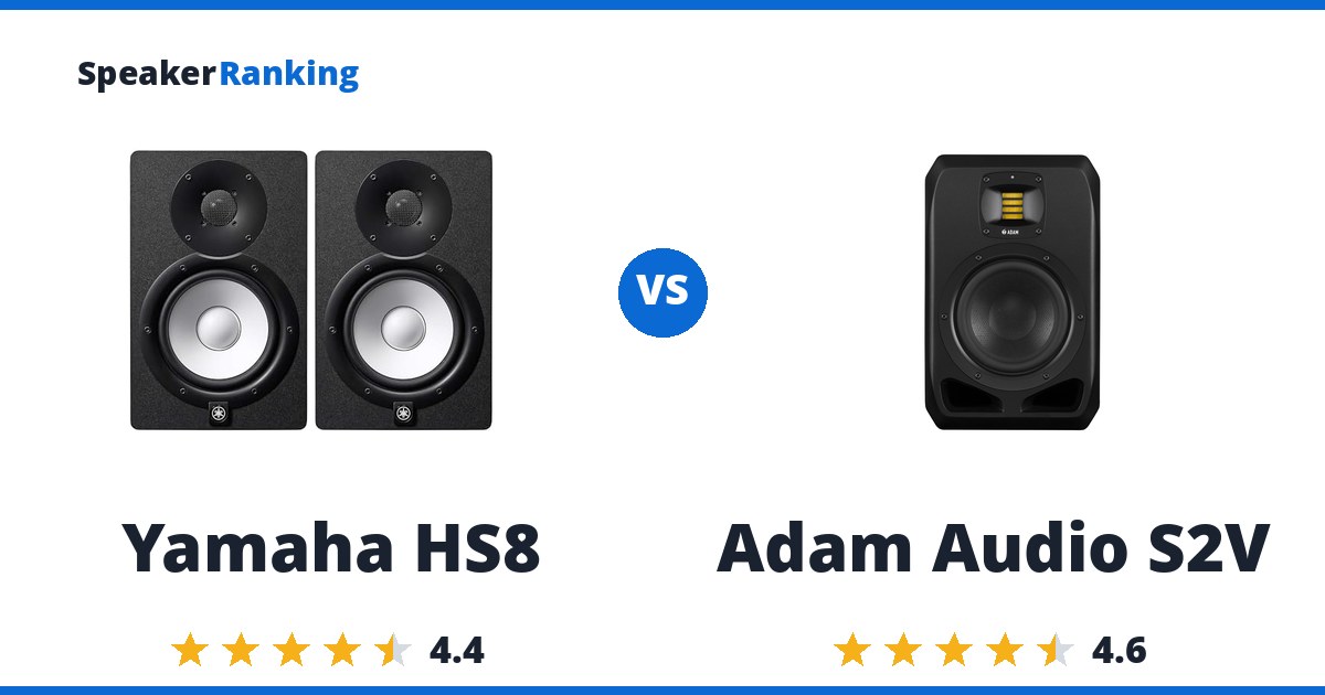 Yamaha HS8 vs Adam Audio S2V