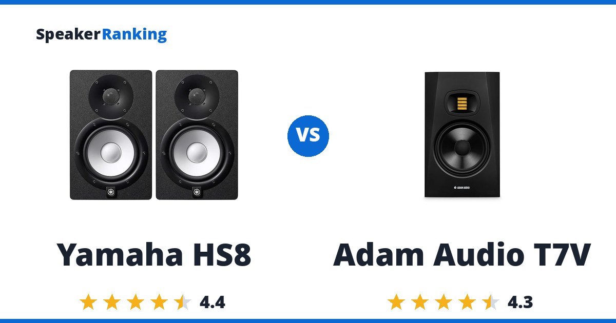 Yamaha HS8 vs Adam Audio T7V