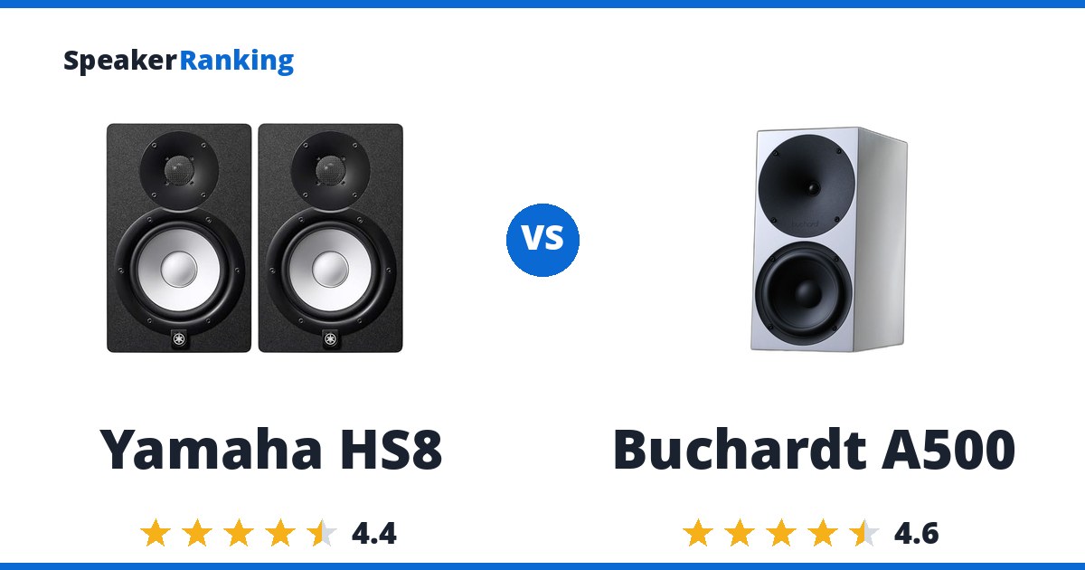 Yamaha HS8 vs Buchardt A500
