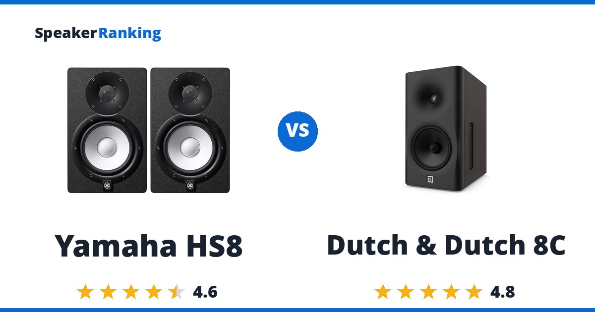 Yamaha HS8 vs Dutch & Dutch 8C