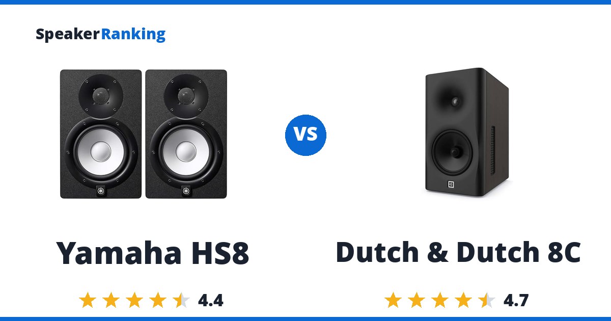 Yamaha HS8 vs Dutch & Dutch 8C