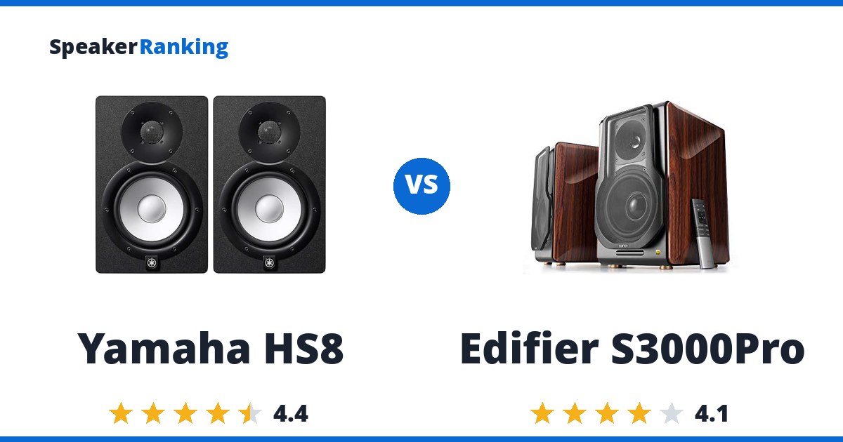 Yamaha HS8 vs Edifier S3000Pro