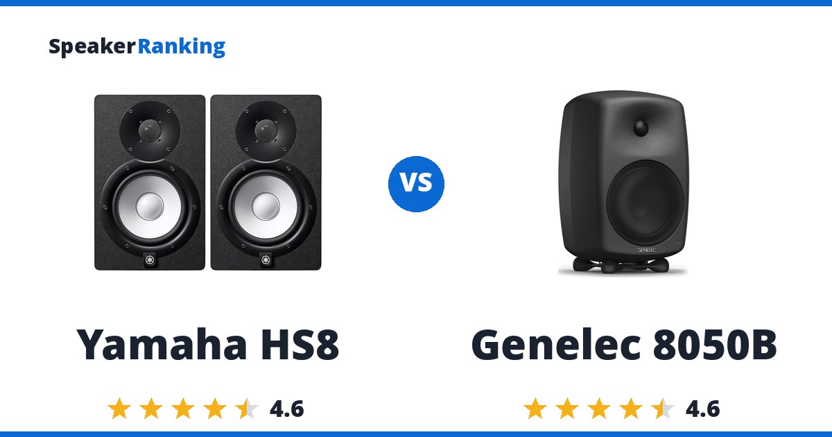 Yamaha HS8 vs Genelec 8050B
