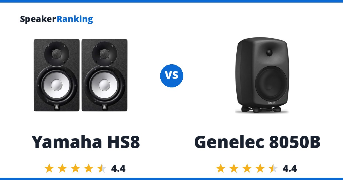 Yamaha HS8 vs Genelec 8050B
