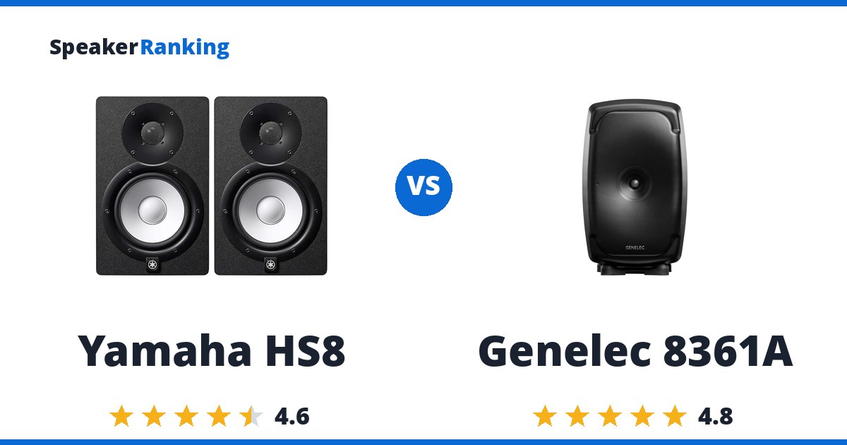 Yamaha HS8 vs Genelec 8361A