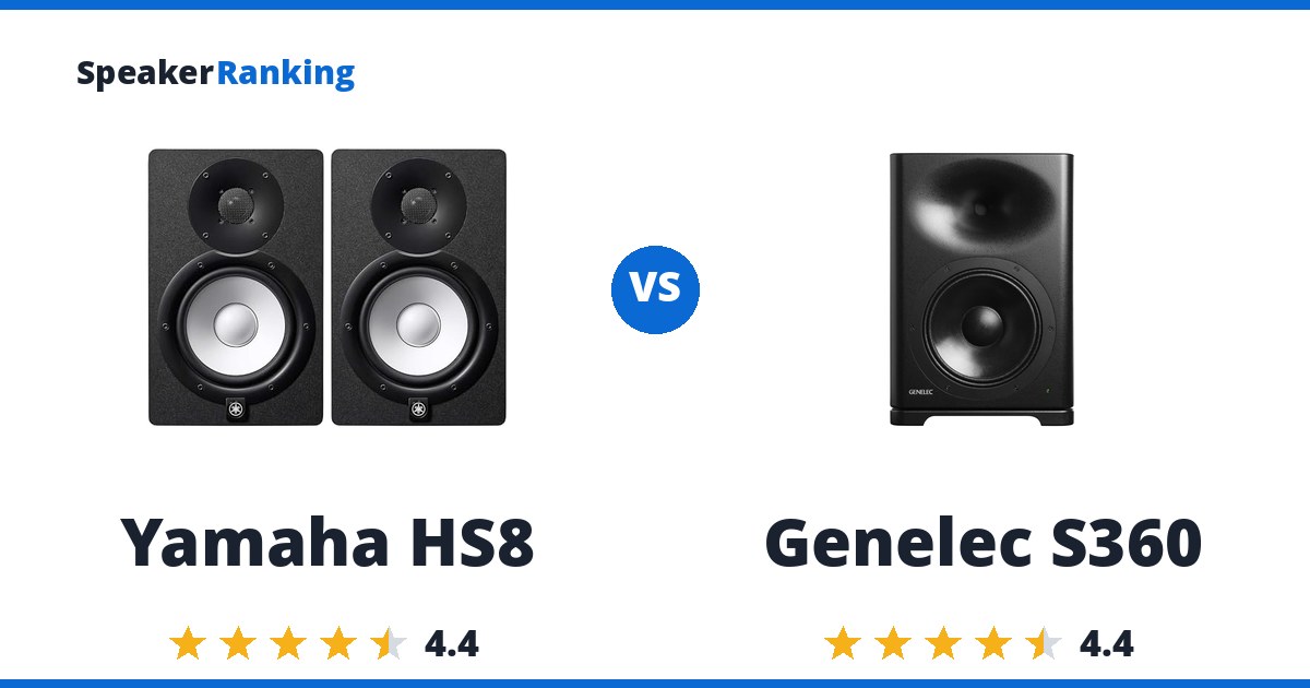 Yamaha HS8 vs Genelec S360