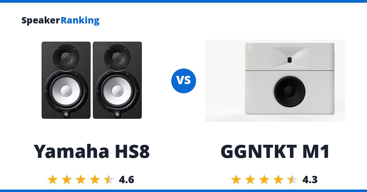 Yamaha HS8 vs GGNTKT M1