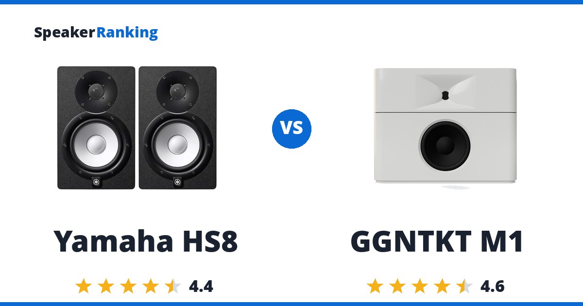 Yamaha HS8 vs GGNTKT M1