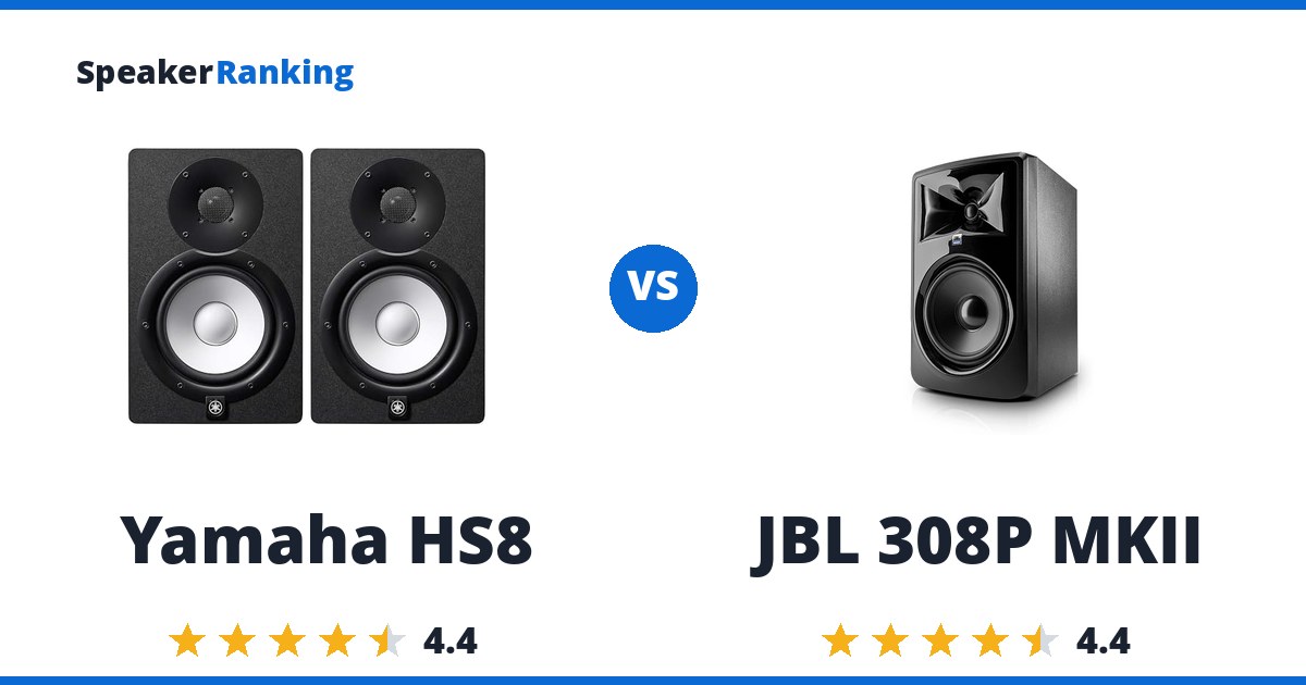 Yamaha HS8 vs JBL 308P MKII
