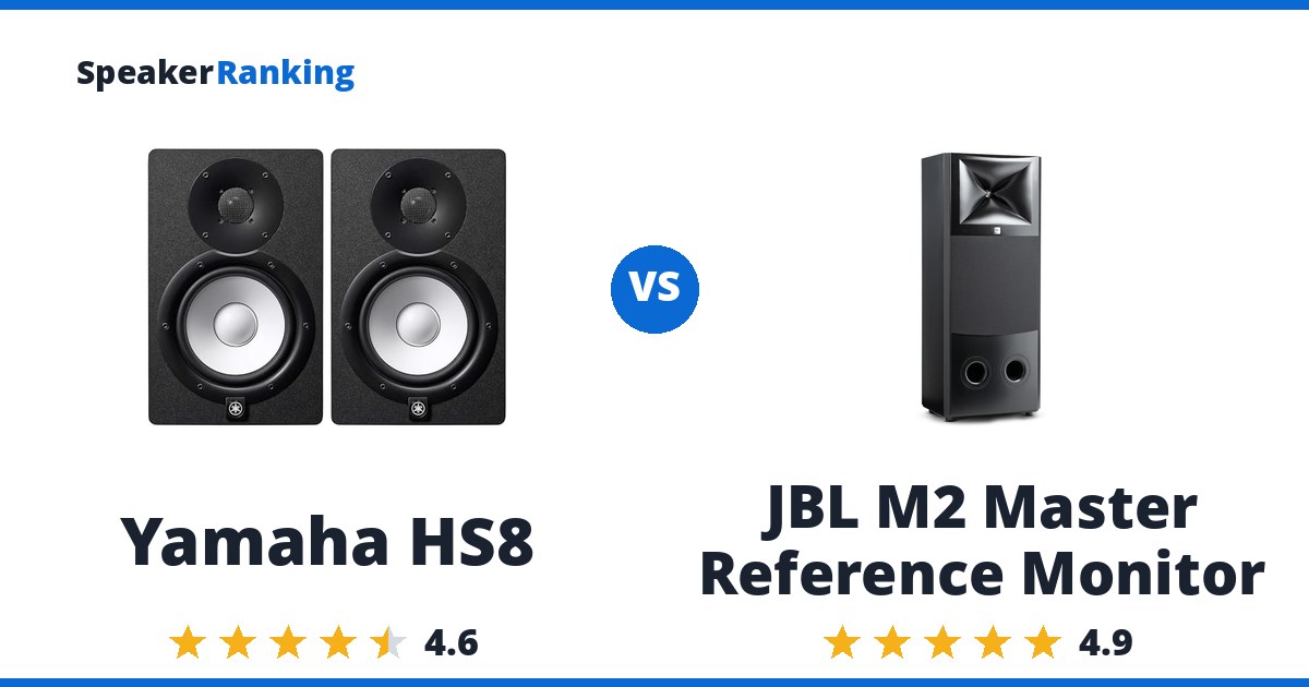 Yamaha HS8 vs JBL M2 Master Reference Monitor