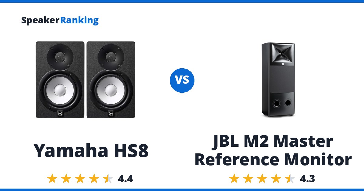 Yamaha HS8 vs JBL M2 Master Reference Monitor