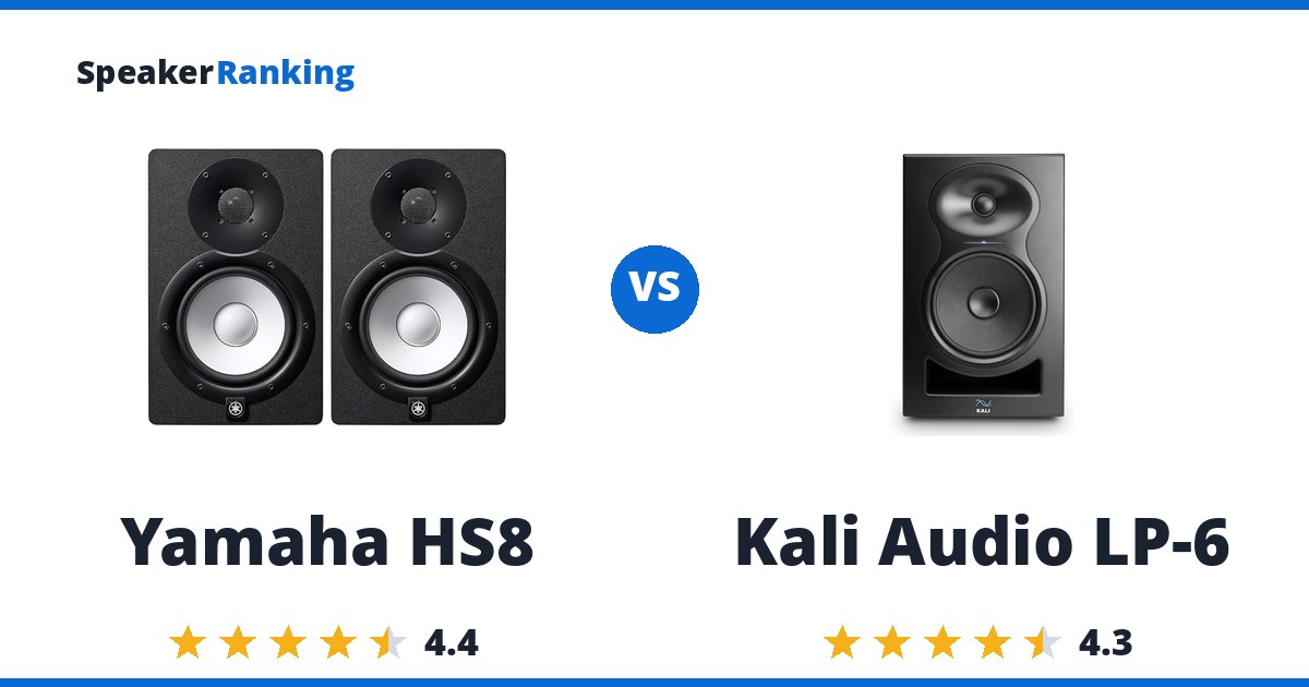 Yamaha HS8 vs Kali Audio LP-6