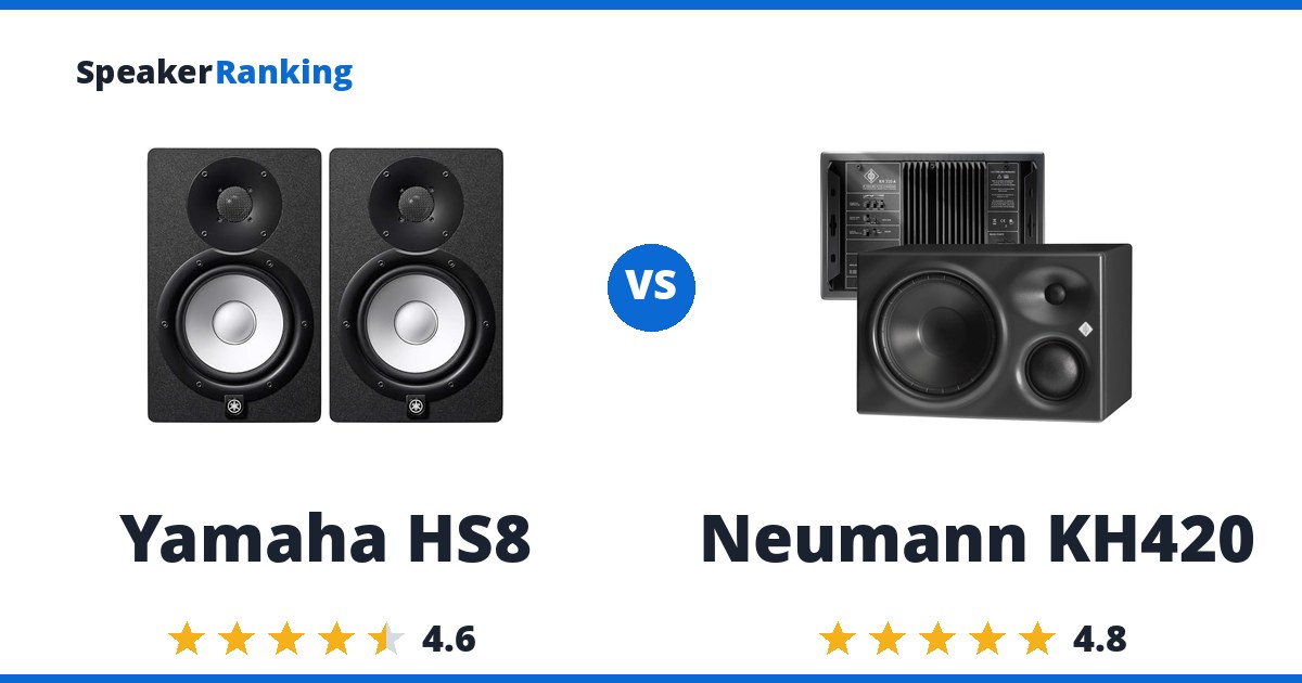 Yamaha HS8 vs Neumann KH420
