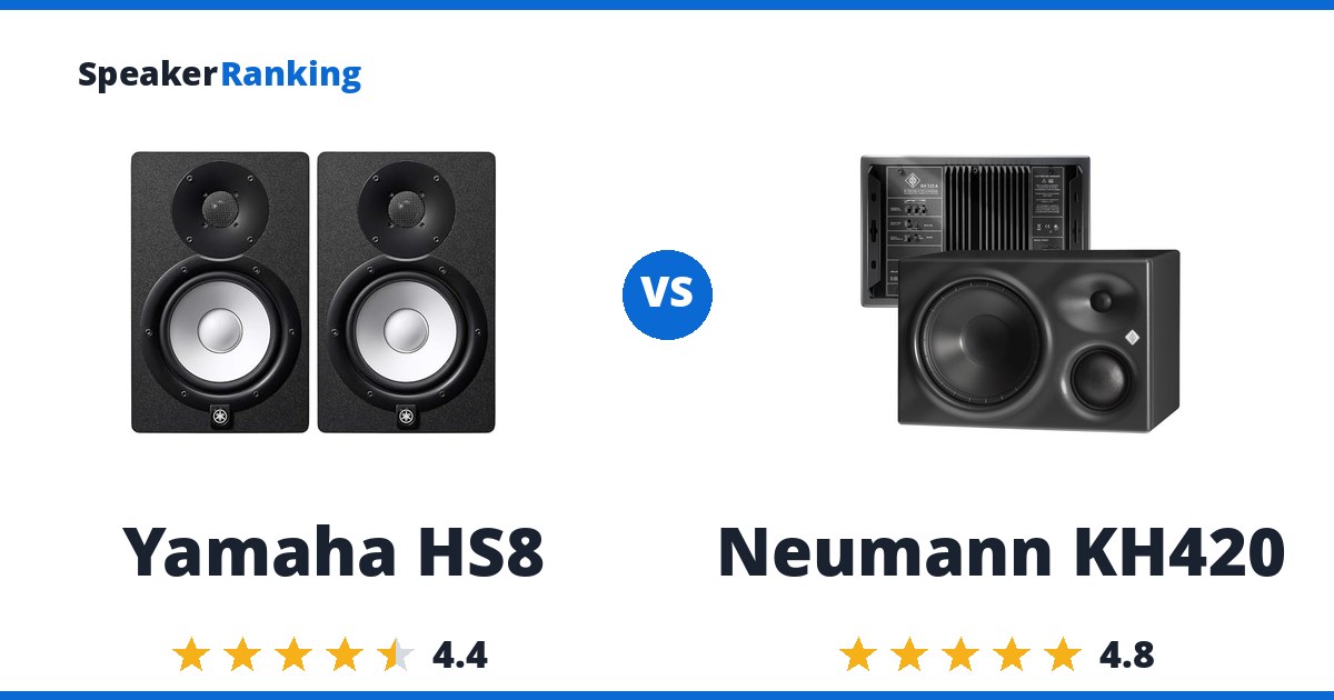 Yamaha HS8 vs Neumann KH420
