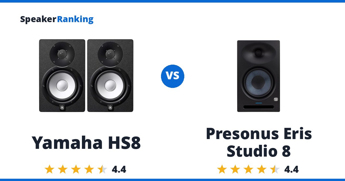 Yamaha HS8 vs Presonus Eris Studio 8