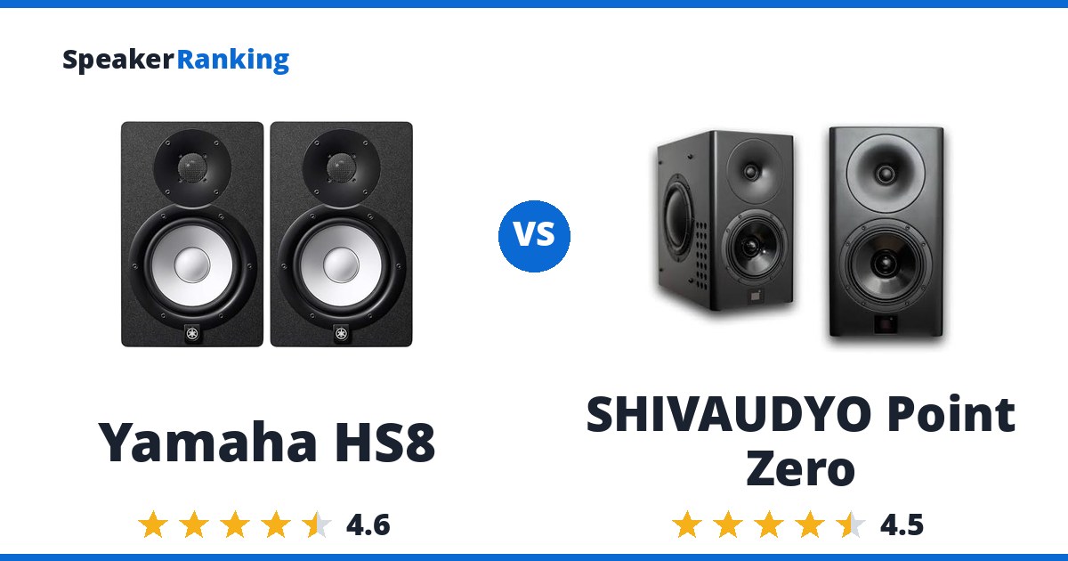Yamaha HS8 vs SHIVAUDYO Point Zero