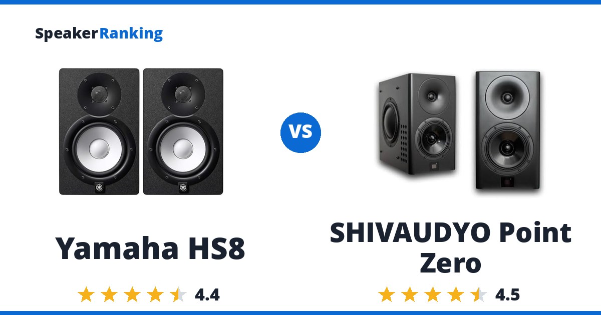 Yamaha HS8 vs SHIVAUDYO Point Zero
