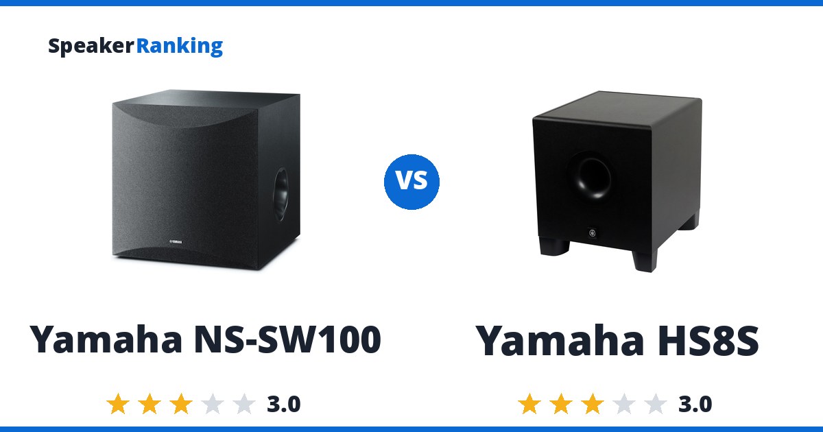 Yamaha NS-SW100 vs Yamaha HS8S