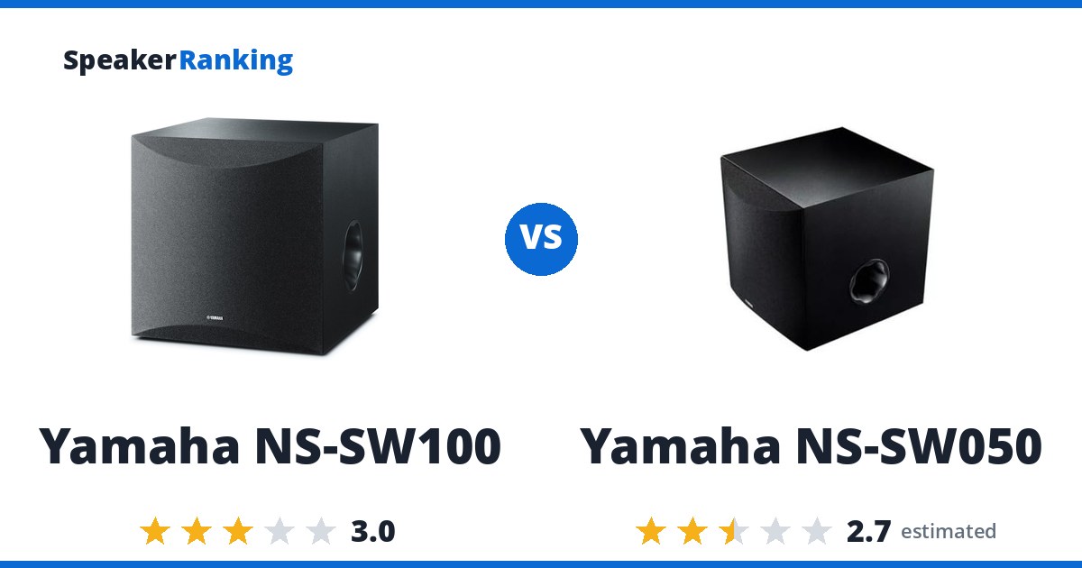 Yamaha NS-SW100 vs Yamaha NS-SW050